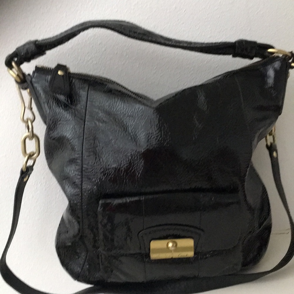 Coach Kristin Patent Leather Hobo / Crossbody Bag